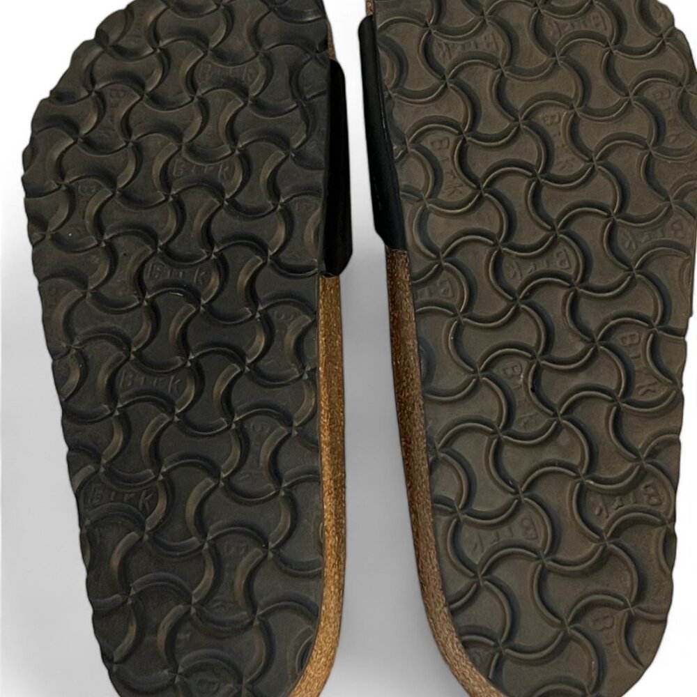 Birkenstock Single Strap Black Sandals, Size 38/Women's 7.5 Excellent Condition - Picture 4 of 9